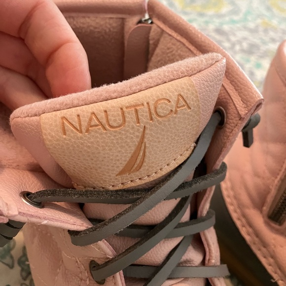 nautica • dorsay rubber toe duck boot in blush/grey - Picture 6 of 13